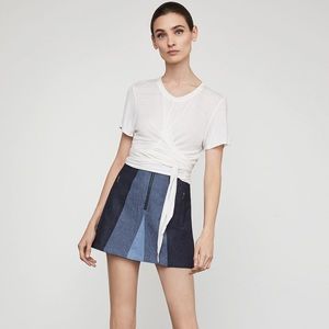BCBGMAXAZRIA 'Judah' Colorblocked Mini Skirt L